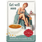 Metal Postcard - Get Well Soon