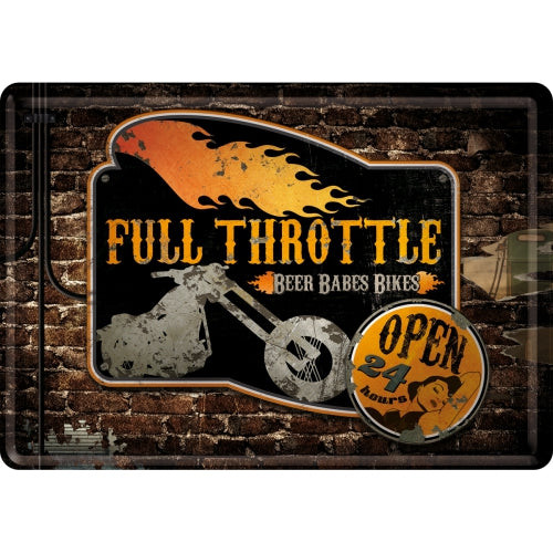 Metal Postcard - Full Throttle