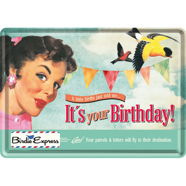 Metal Postcard - It's Your Birthday!