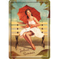 Metal Postcard - Pin Up - Indian Summer