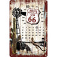 Kalenderschild 20x30 cm - Route 66 Desert