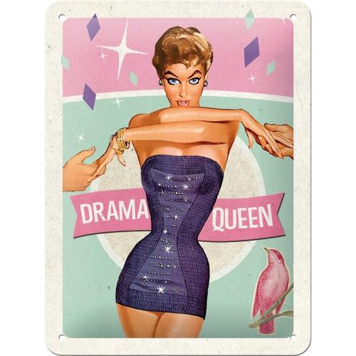Blechschild 15x20 cm - Drama Queen