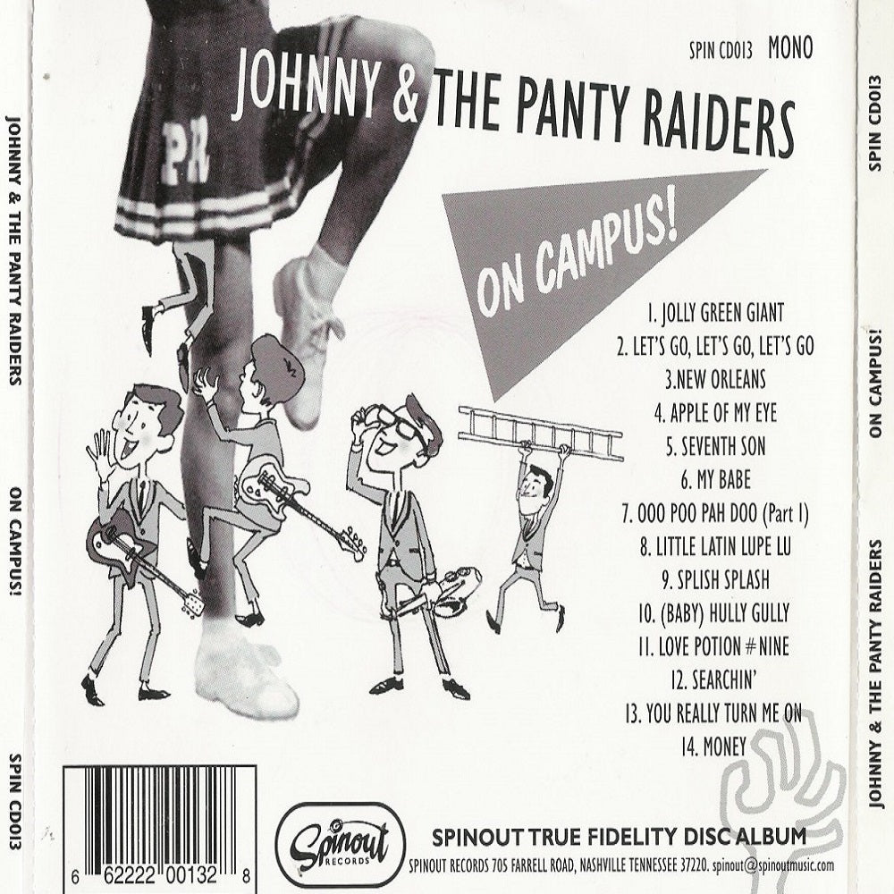 CD - Johnny & The Panty Raiders - On Campus