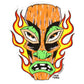 Alan Forbes Aufkleber - Flaming Tiki