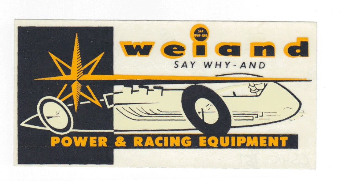 Hot Rod Aufkleber - Weiand Power & Racing Equipement