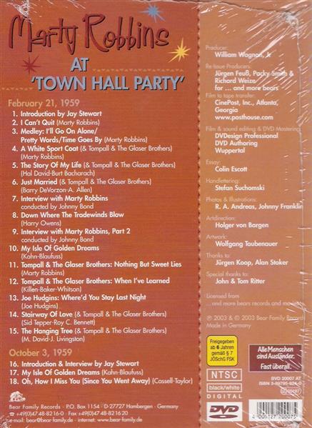 DVD - Marty Robbins - At Town Hall Party