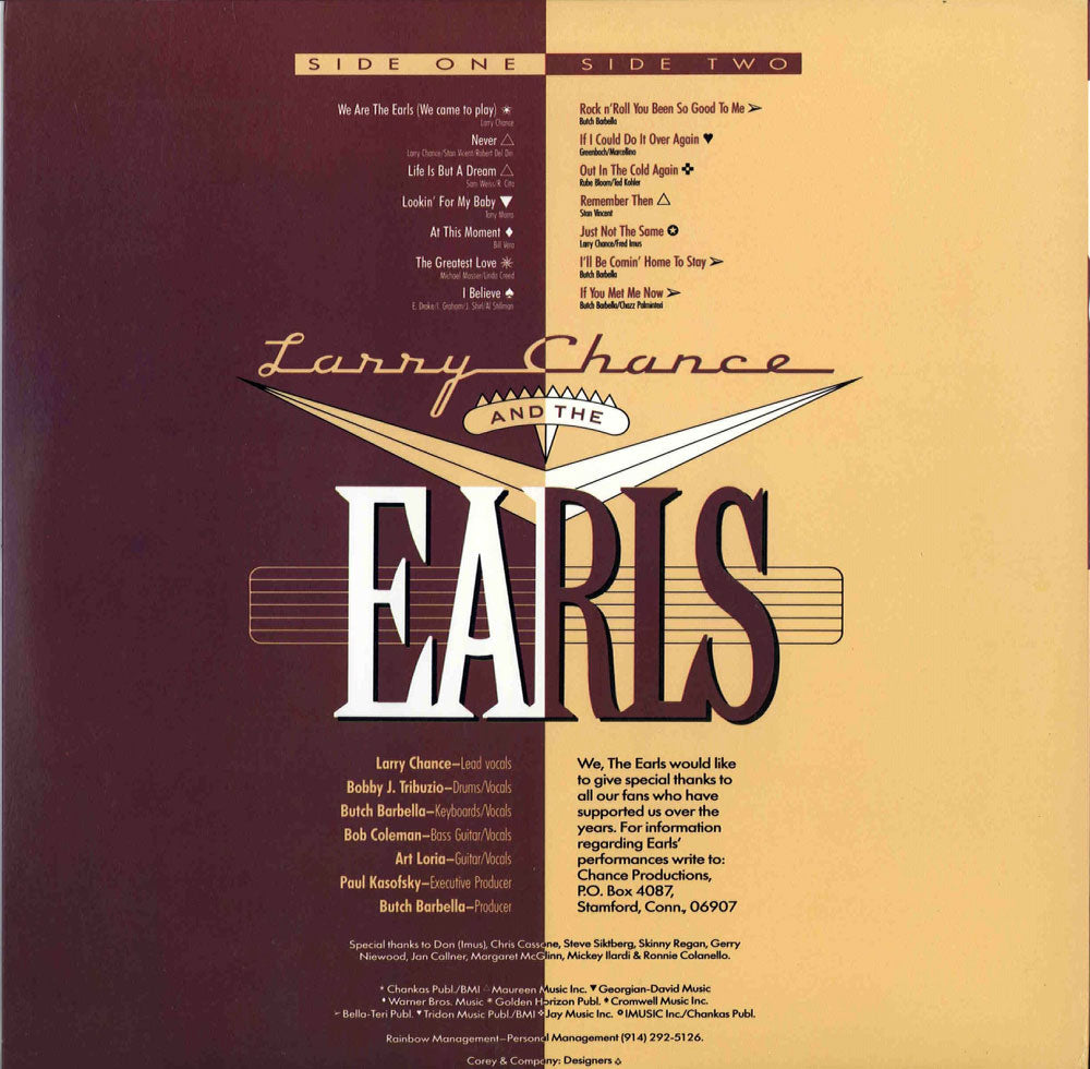 LP - Larry Chance & Earls - Life!