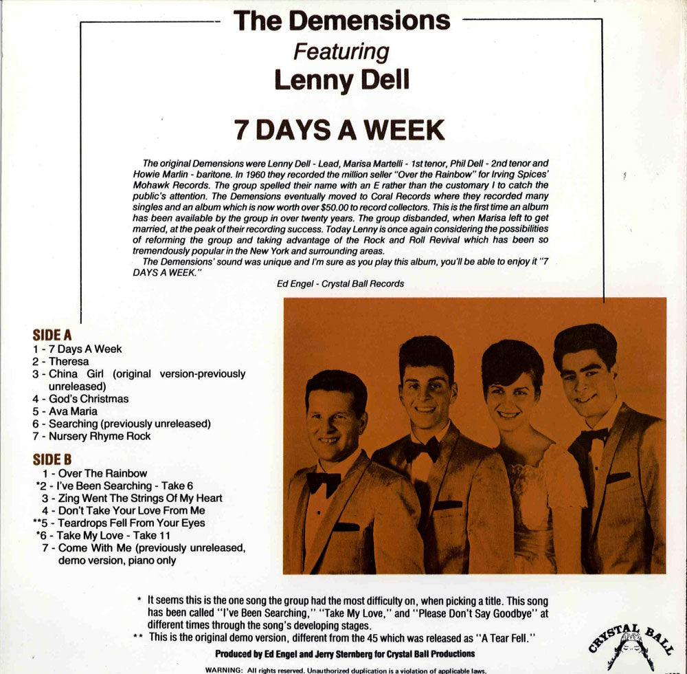 LP - Demensions - 7 Days A Week