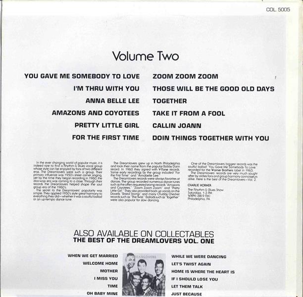 LP - Dreamlovers - Best Of Dreamlovers Vol. 2