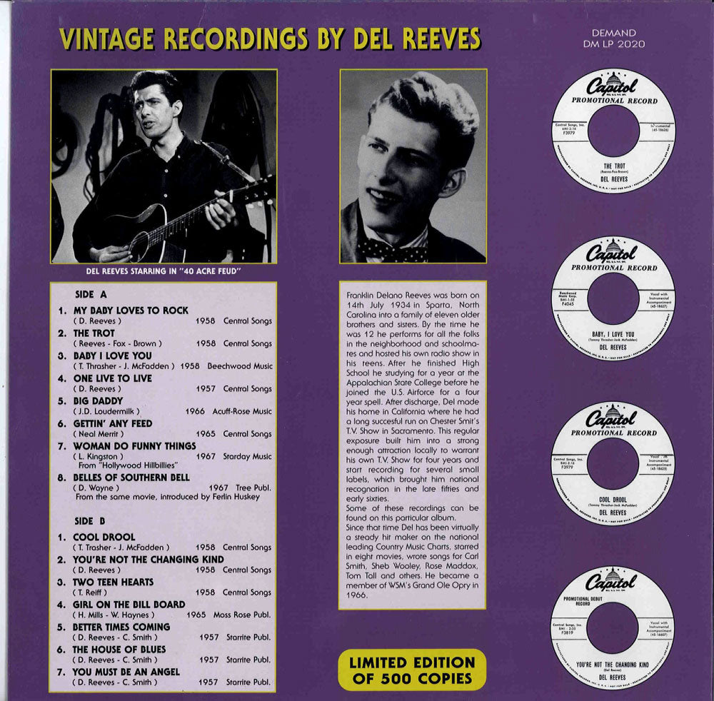 LP - Del Reeves - My Baby Likes To Rock And Roll