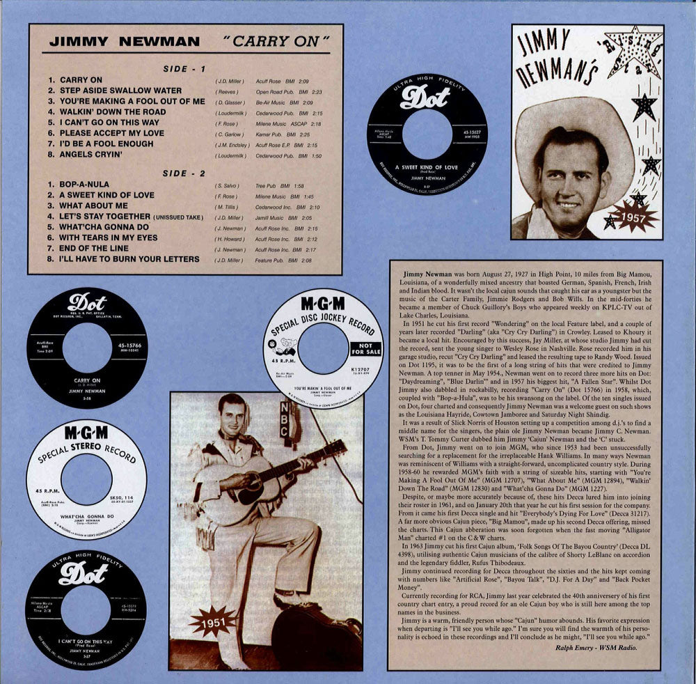 LP - Jimmy C. Newman - Carry On