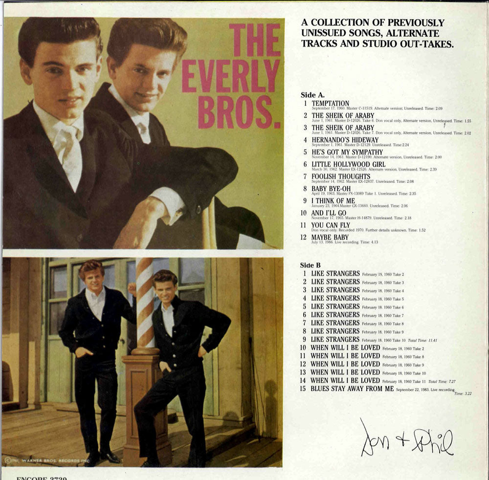 LP - Everly Brothers - Don And Phil - Like Strangers