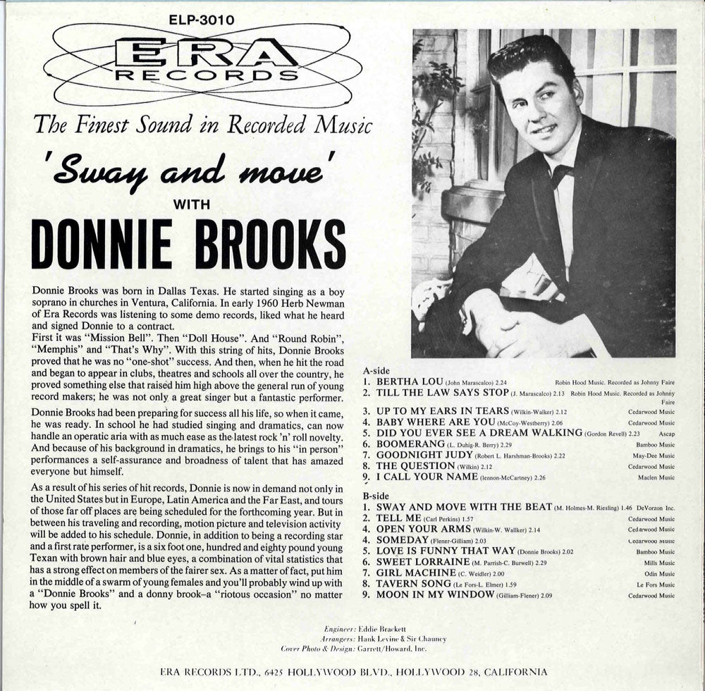 LP - Donnie Brooks - Sway And Move (Rock)