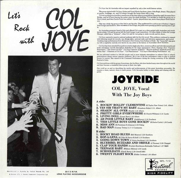 LP - Cole Joye - Joyride