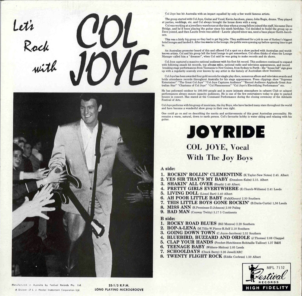 LP - Cole Joye - Joyride