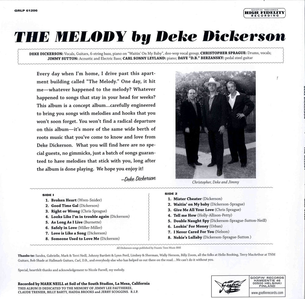 LP - Deke Dickerson - The Melody