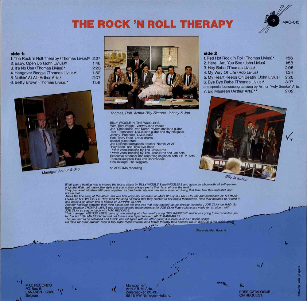 LP - Billy Wiggle & The Wigglers - The Rock And Roll Therapy