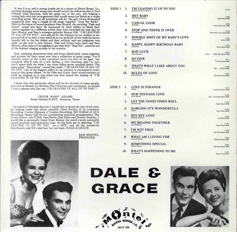 LP - Dale & Grace - Leaving It All Up To You