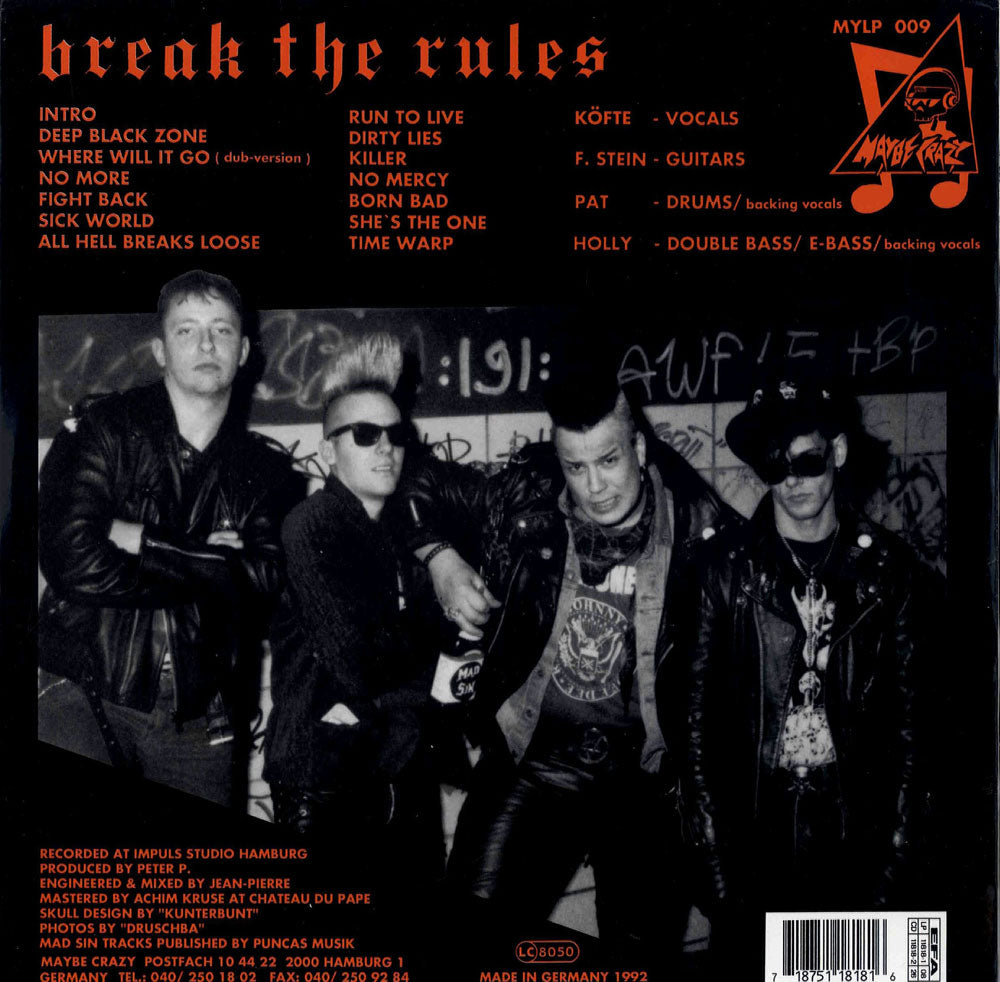 LP - Mad Sin - Break The Rules