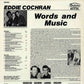 LP - Eddie Cochran - Words And Music