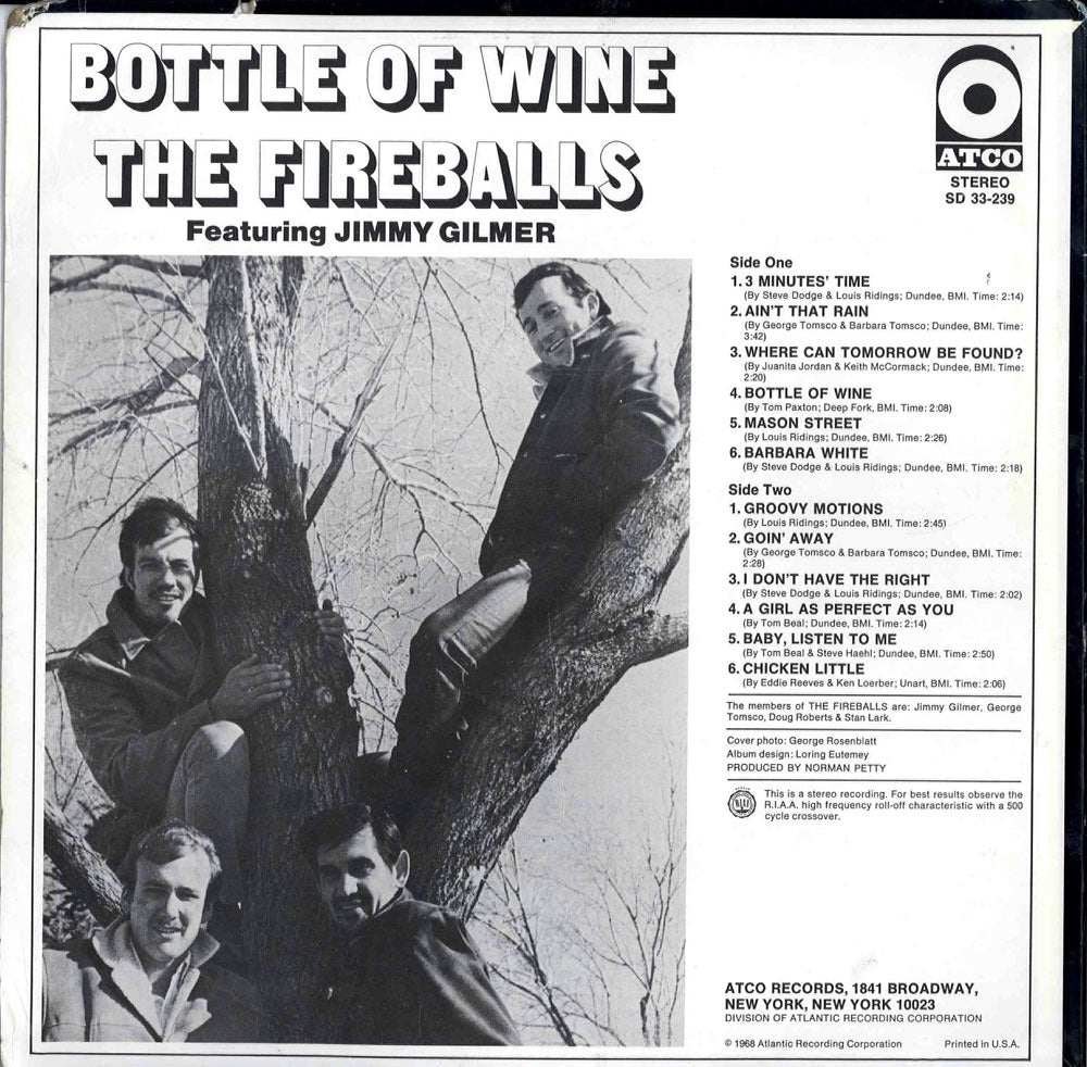 LP - Fireballs - Bottle Of Wine Feat. Jimmy Gilmer