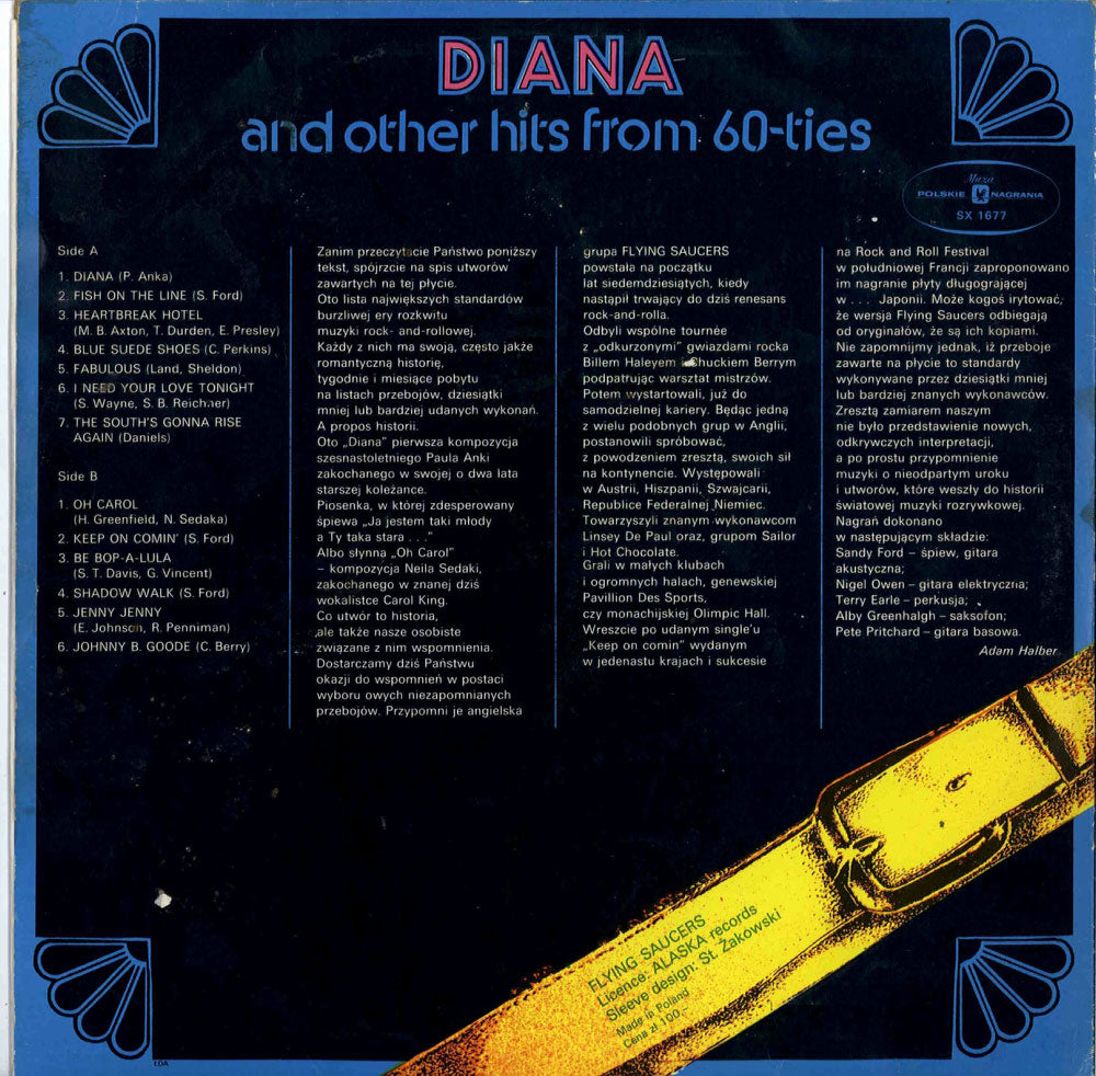 LP - Flying Saucers - Diana And Other Hits From 60-Ties