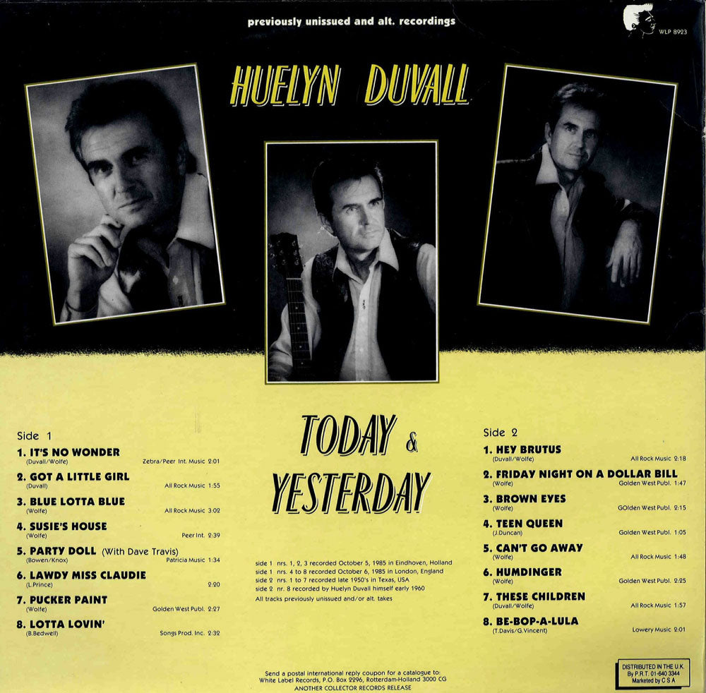 LP - Huelyn Duvall - Today And Yesterday