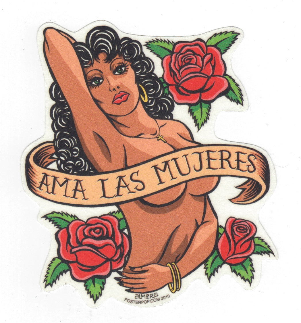 Marco Almera Aufkleber - Ama Las Mujeres