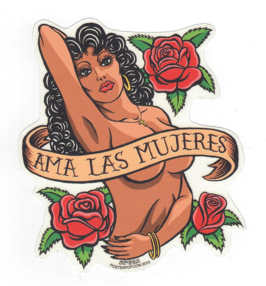 Marco Almera Aufkleber - Ama Las Mujeres