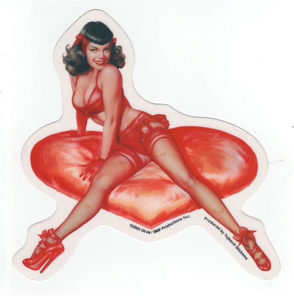 Olivia De Bernardinis Aufkleber - Heart Betty
