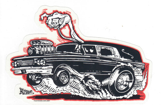 Robert Kruse Aufkleber - Hot Rod Hearse