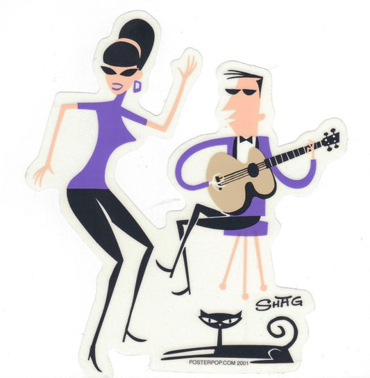 Sticker - Shag - Guitar Dancer