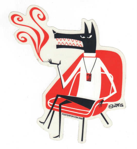 Sticker - Shag - Lounging Wolf