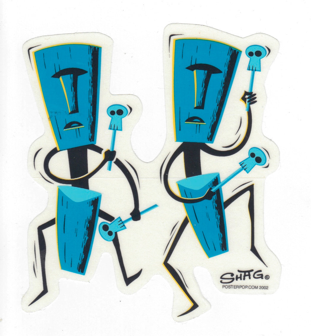 Sticker - Shag - Tiki Drummer