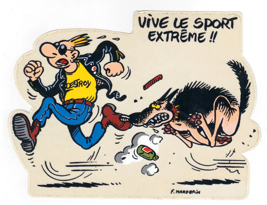 Frank Margerin Aufkleber - Vive Le Sport Extreme !!