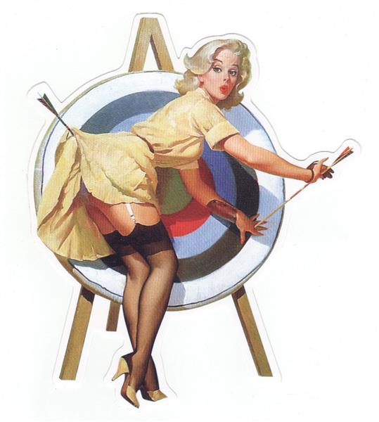 Pin Up Girl Aufkleber - Retro Pin Up 7