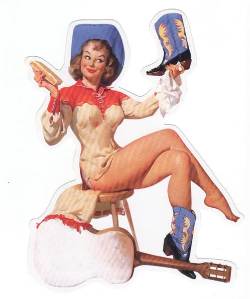 Pin Up Girl Aufkleber - Retro Pin Up 8