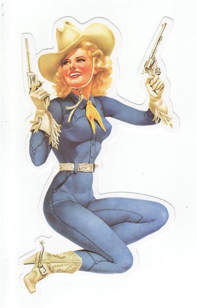 Pin Up Girl Aufkleber - Retro Pin Up 13
