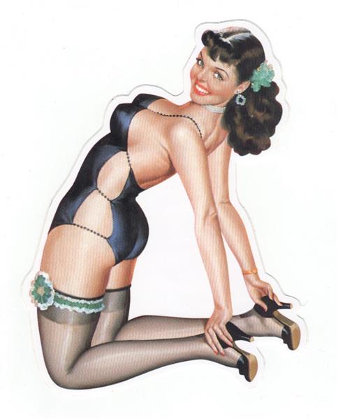 Pin Up Girl Aufkleber - Retro Pin Up 15