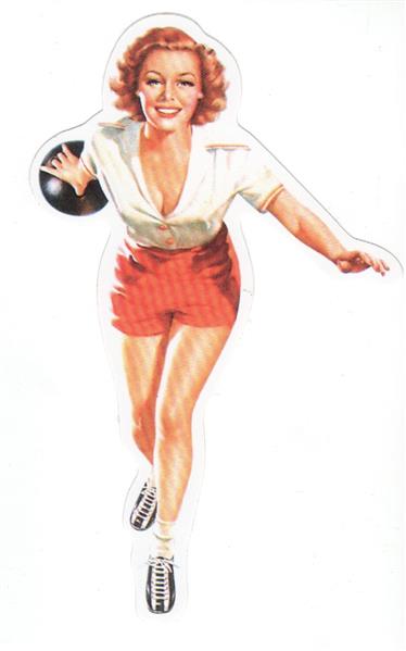 Pin Up Girl Aufkleber - Retro Pin Up 16