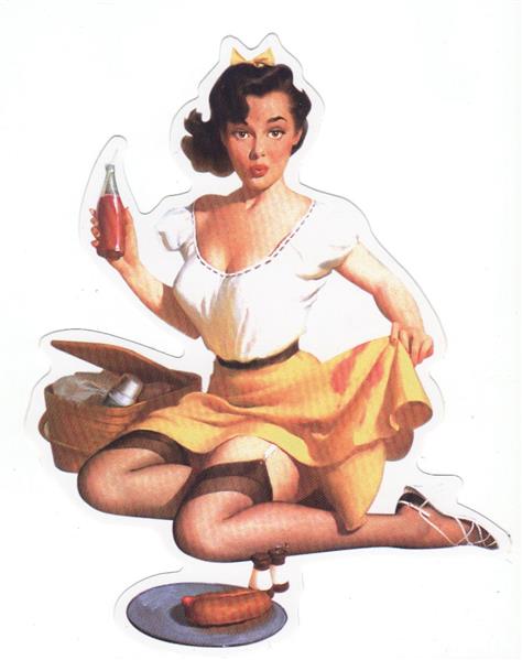 Pin Up Girl Aufkleber - Retro Pin Up 17