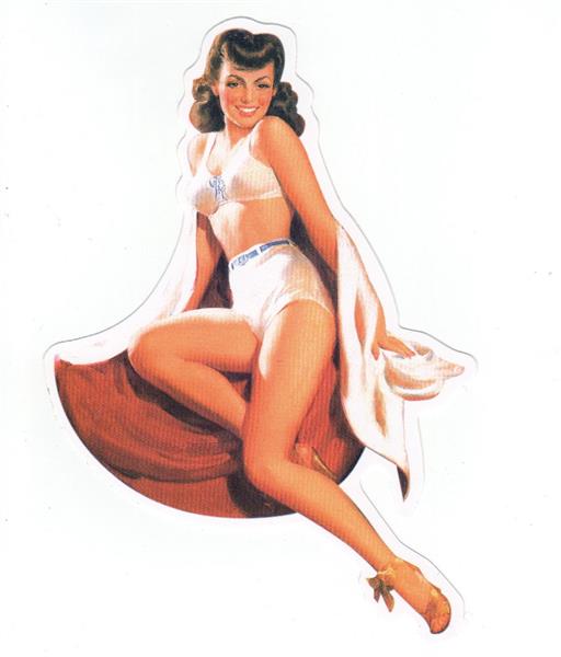 Pin Up Girl Aufkleber - Retro Pin Up 24
