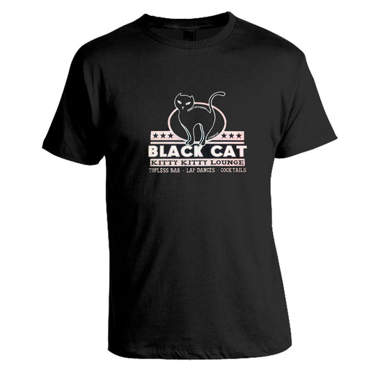 T-Shirt - Black Cat Kitty Kitty Lounge