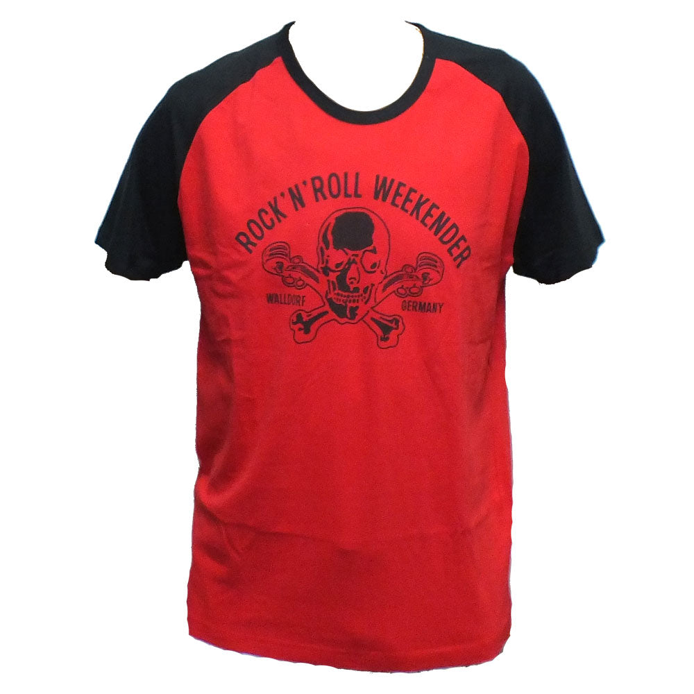 T-shirt - Walldorf Weekender, Rot-Schwarz