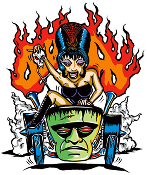 Von Franco Aufkleber - Hotrod Spider Girl Sticker