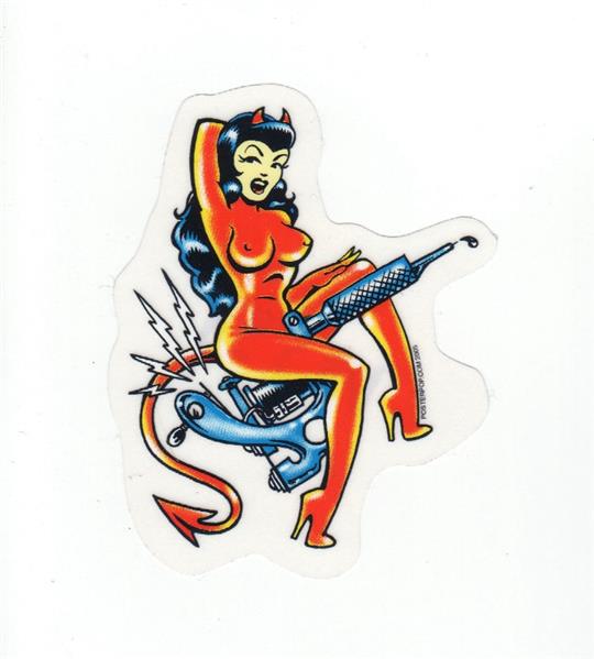 Aufkleber - Vince Ray - Tatt Girl - Small