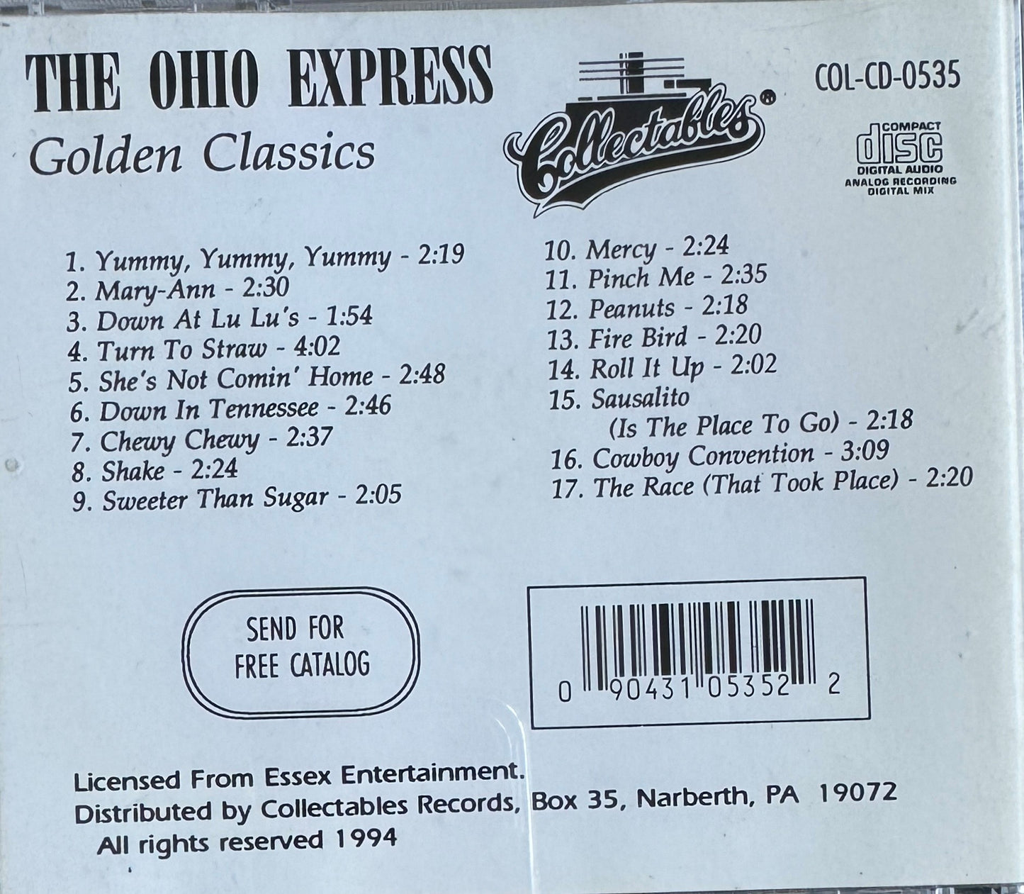 CD - Ohio Express - Golden Classics