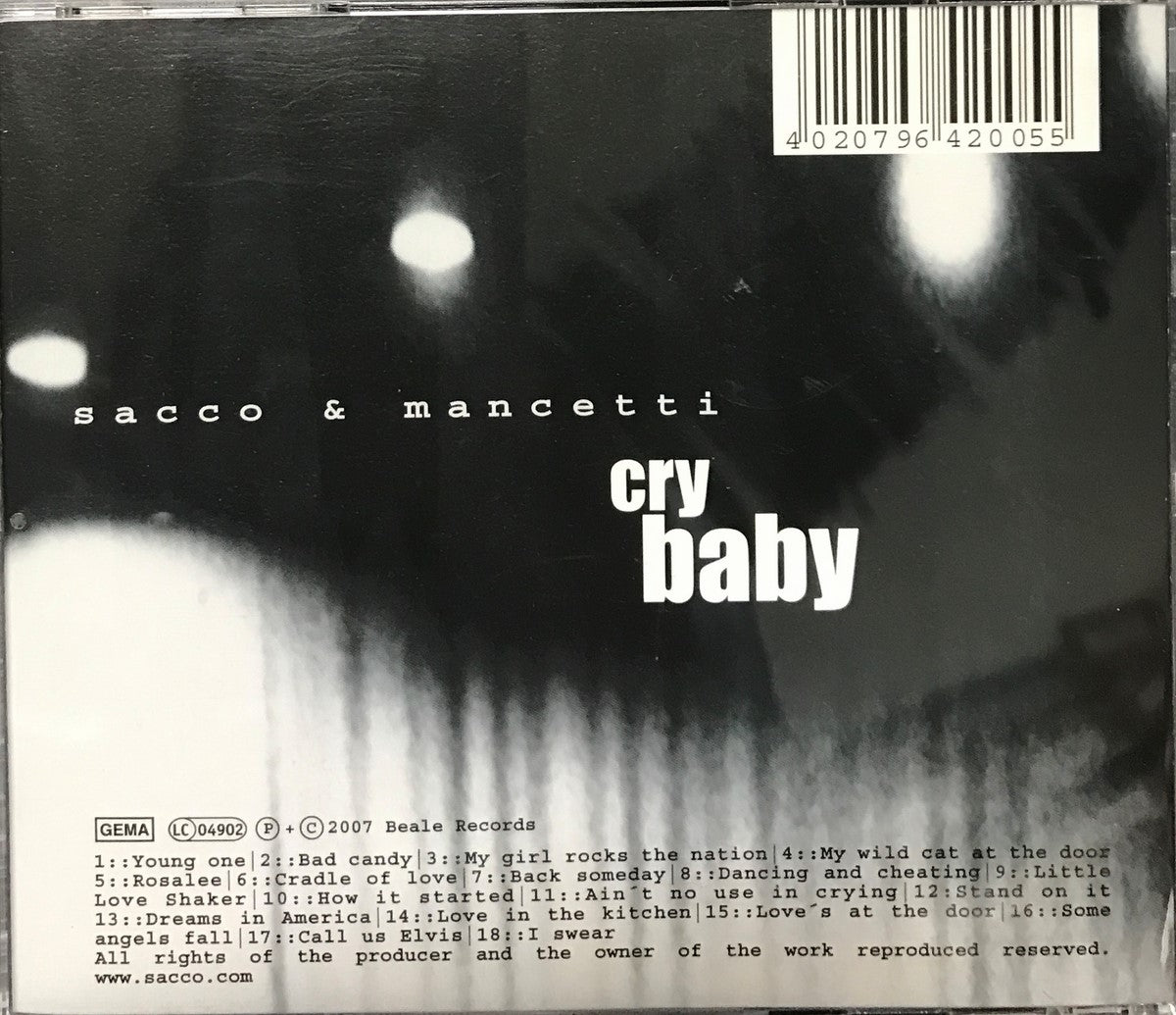 CD - Sacco & Mancetti - Cry Baby