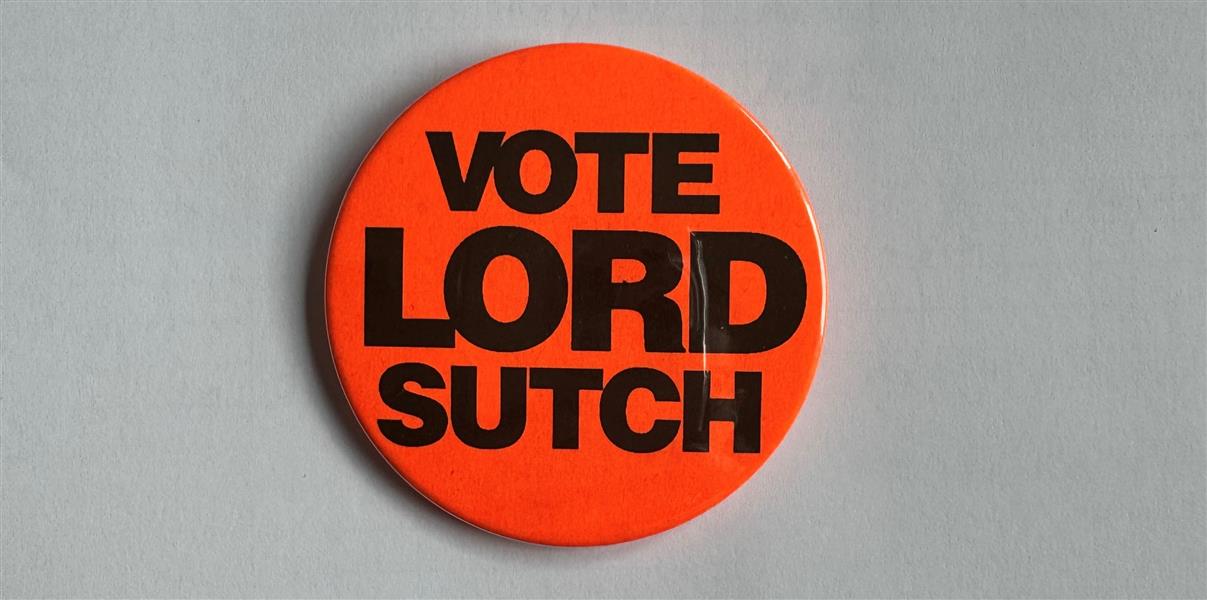 Button Groß  - Screaming Lord Sutch - Vote Lord Sutch