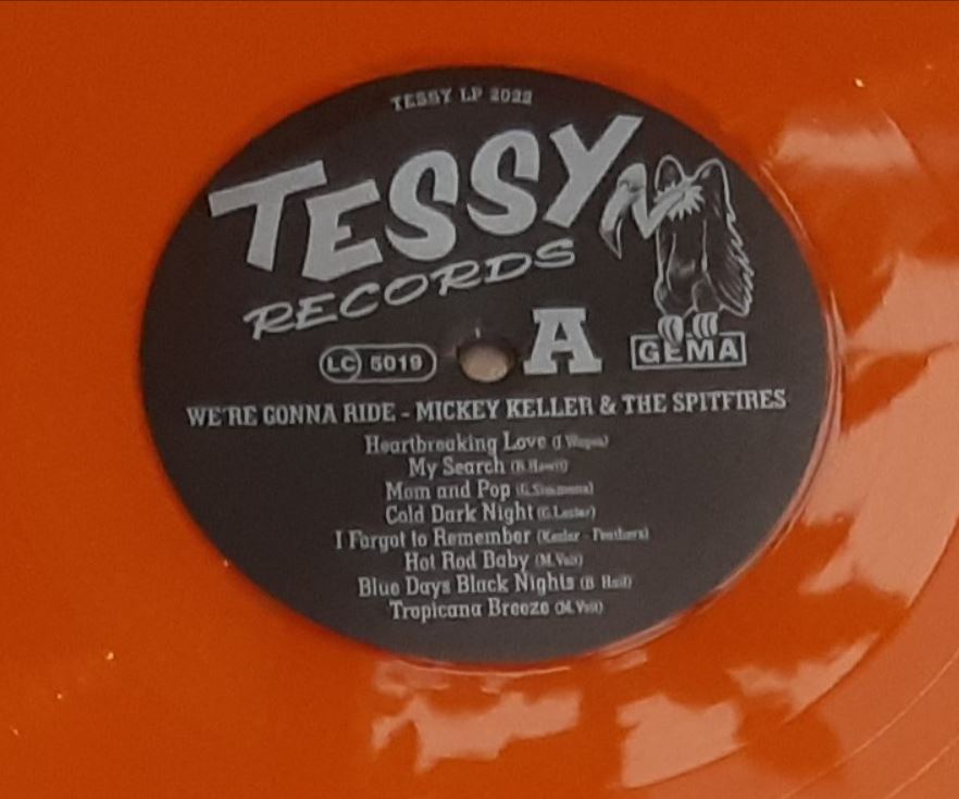 LP - Mickey Keller & The Spitfires - We're Gonna Ride! (Orange Vinyl)